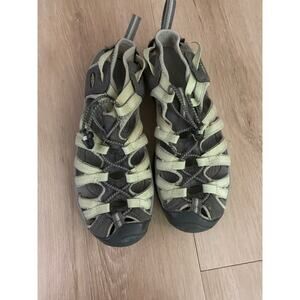 Keen Gray and Yellow Performance Sandals with Closed-Toe Design